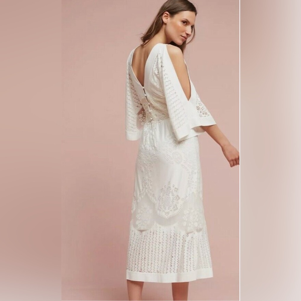 Elegant Off-White Farm Rio Solana Dress Size S - Picture 2 of 16